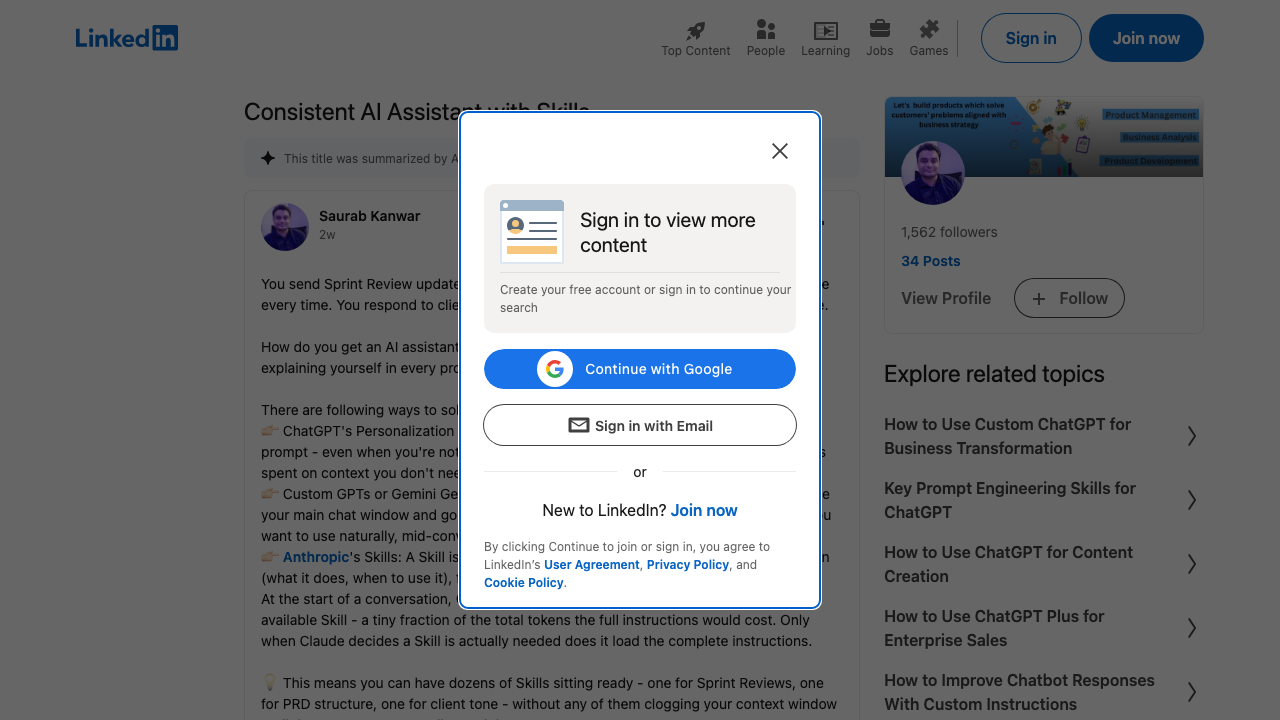 Screenshot of Saurab Kanwar's Personal voice skill submission