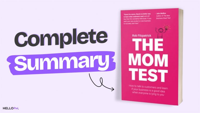 Book Summary: The Mom Test by Rob Fitzpatrick