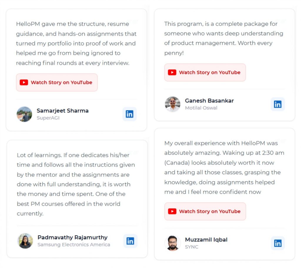 HelloPM Reviews| Alumni Reviews