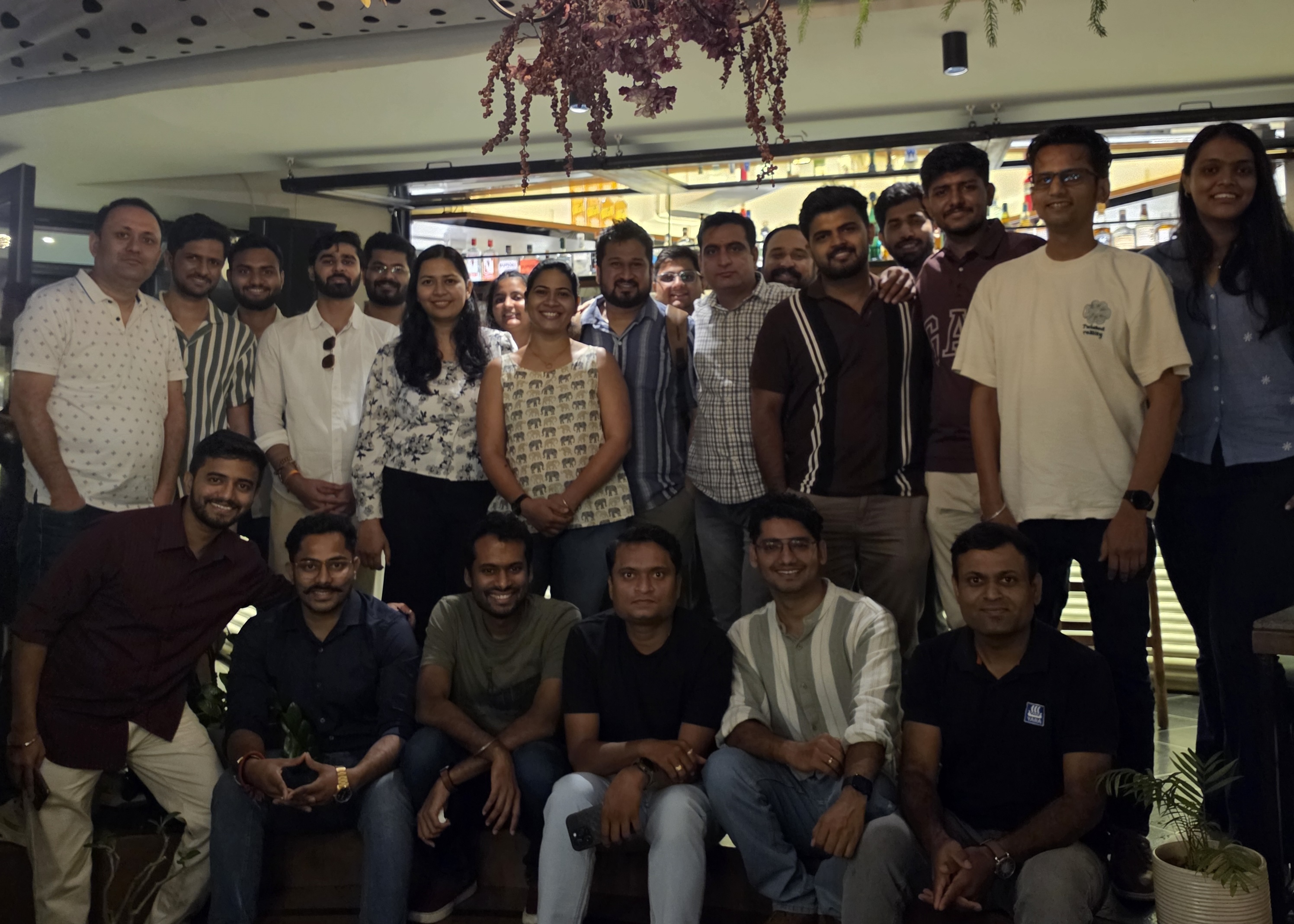 HelloPM community group at an evening meetup in Pune